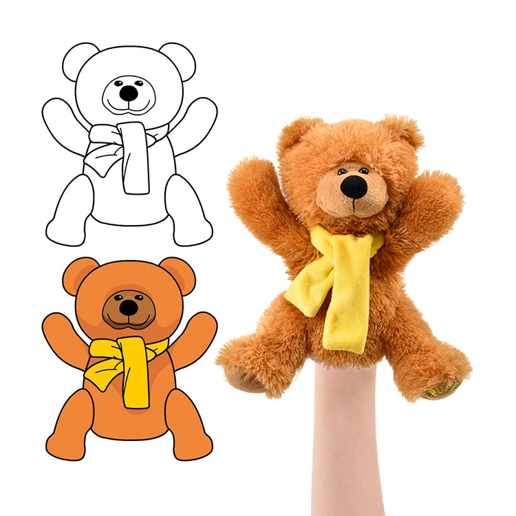 Plush animal hand puppet JiaoYang Plush Toys